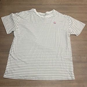 American Eagle Oversized striped mushroom shirt